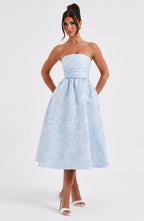 Saoirse Midi Dress - Blue - Napalia