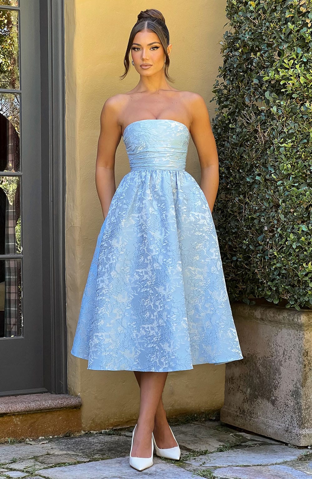 Saoirse Midi Dress - Blue - Napalia
