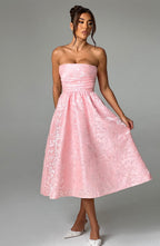 Saoirse Midi Dress - Blush - Napalia