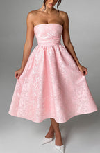 Saoirse Midi Dress - Blush - Napalia