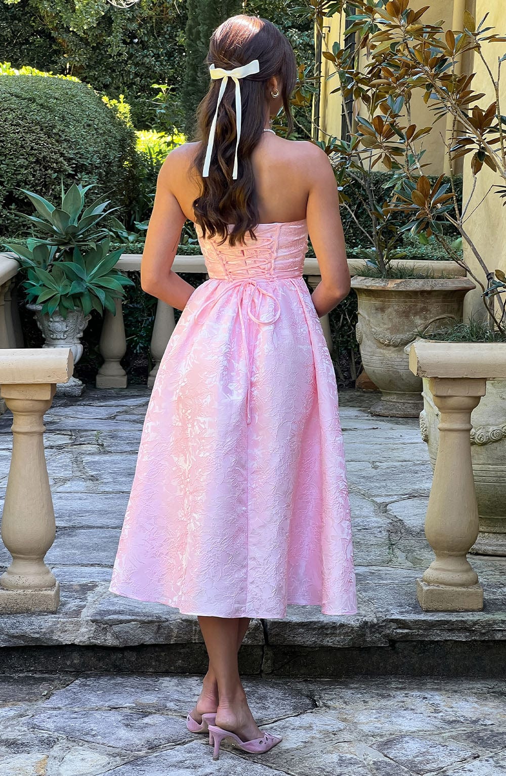 Saoirse Midi Dress - Blush - Napalia