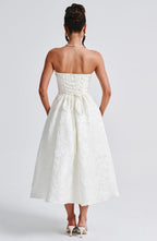 Saoirse Midi Dress - Ivory - Napalia