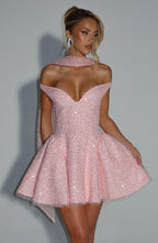 Sapphire Mini Dress - Blush - Napalia