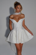 Sapphire Mini Dress - Ivory - Napalia