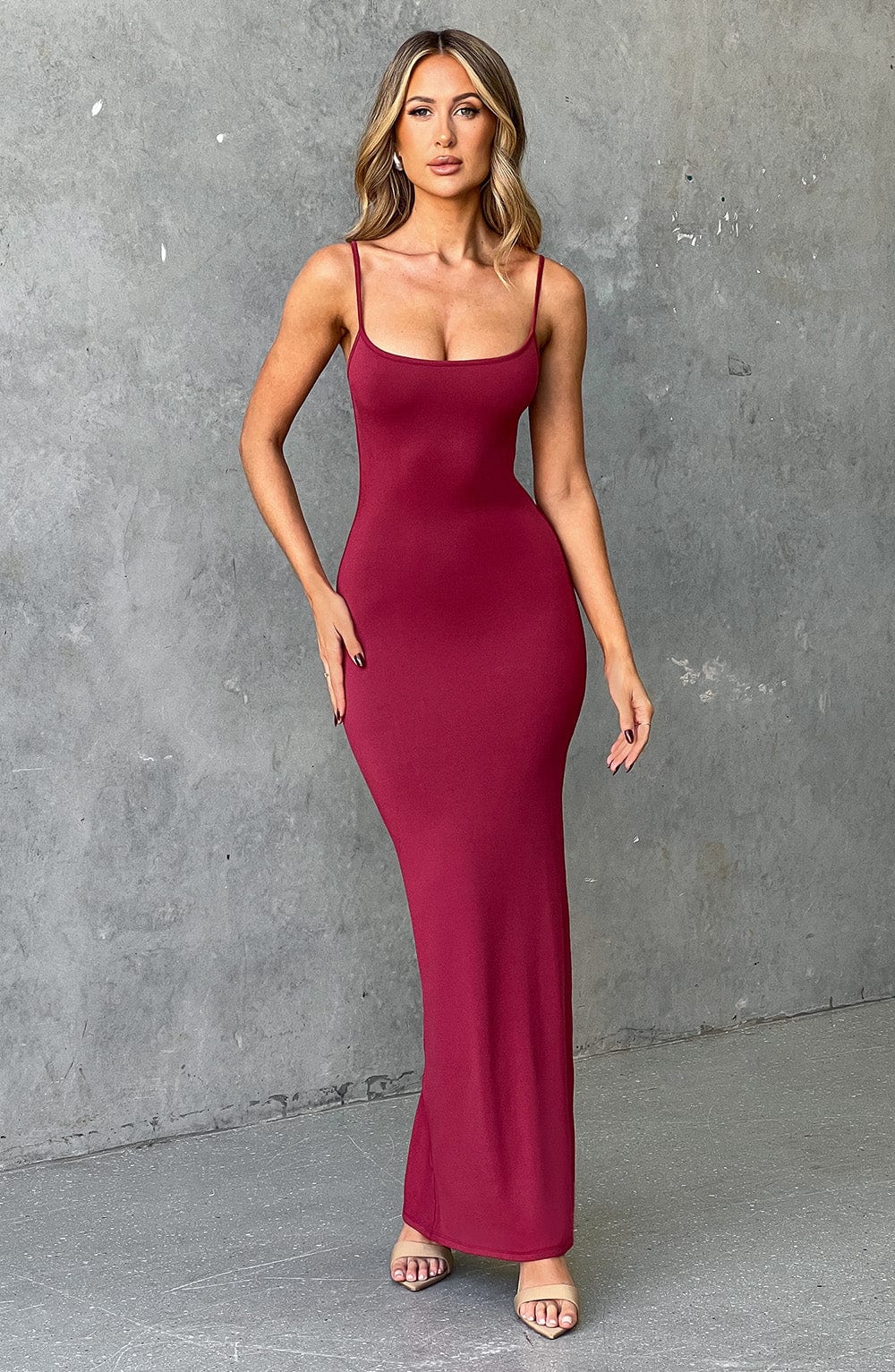 Saskia Maxi Dress - Cherry - Napalia