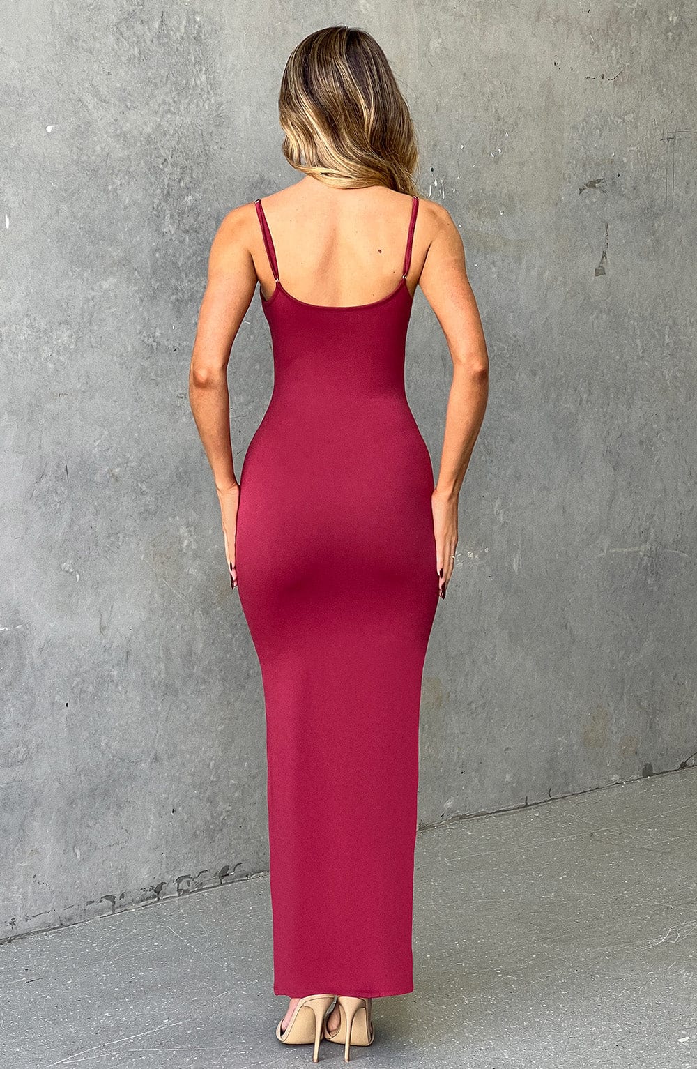 Saskia Maxi Dress - Cherry - Napalia