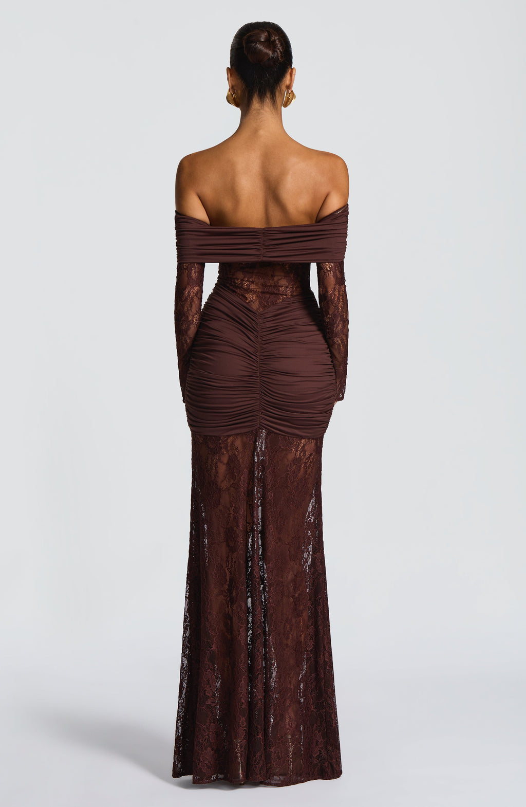 Sauline Maxi Dress - Plum Brown - Napalia