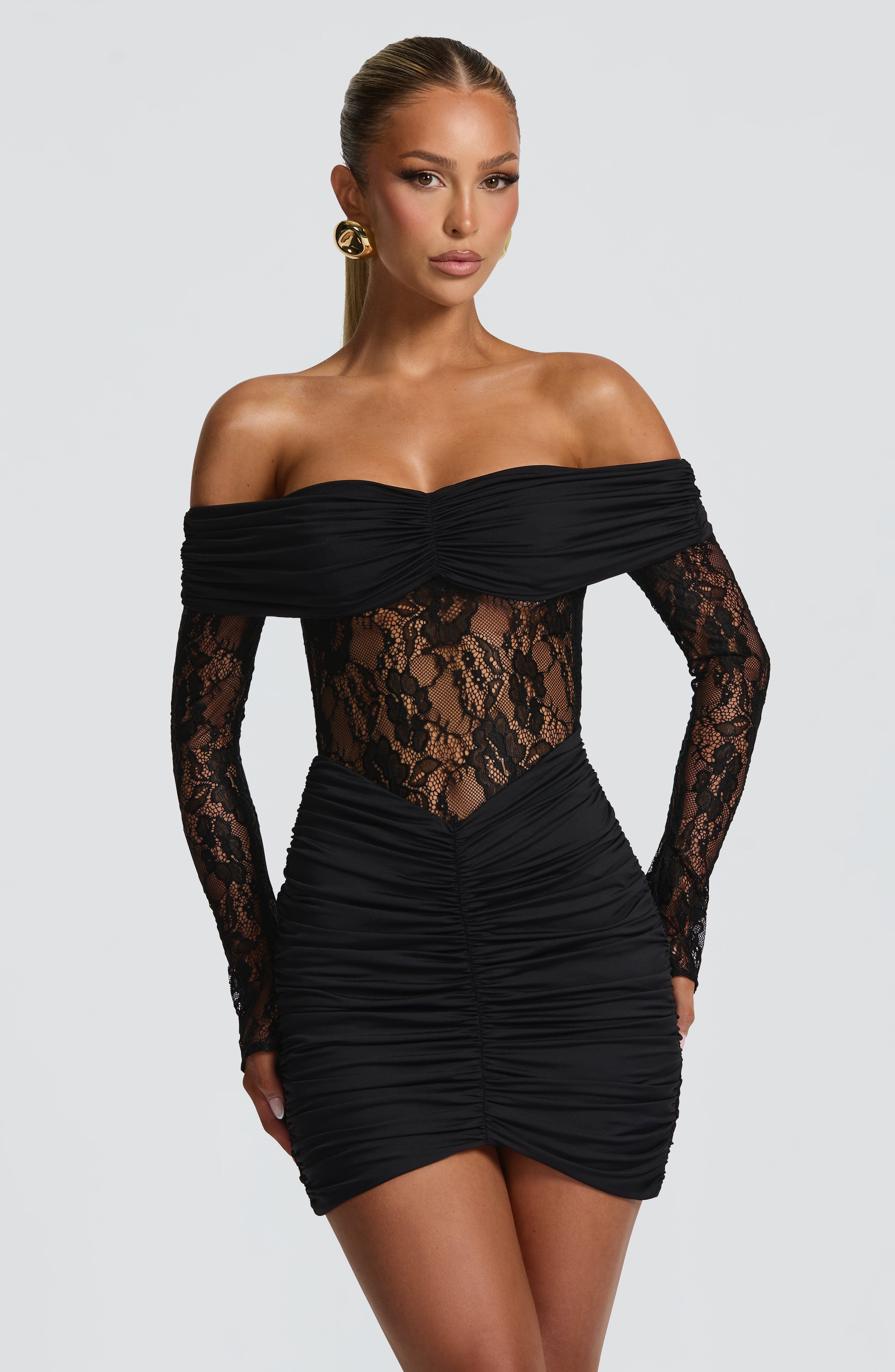 Sauline Mini Dress - Black - Napalia