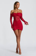 Sauline Mini Dress - Red - Napalia