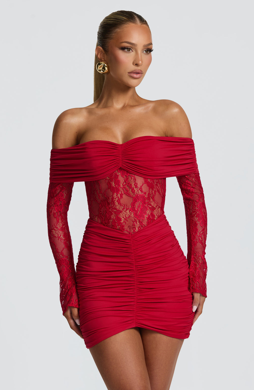 Sauline Mini Dress - Red - Napalia