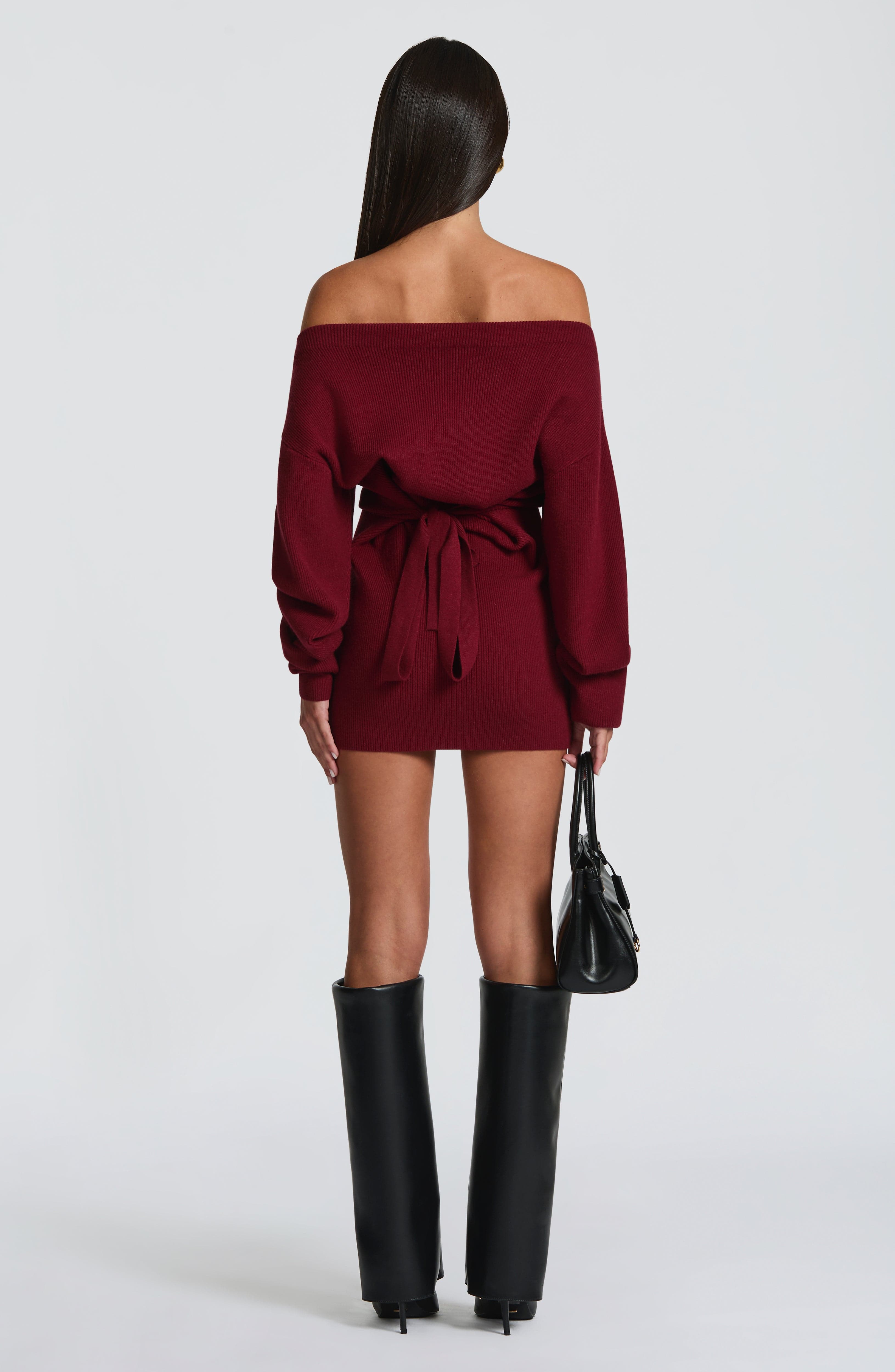 Sawyer Mini Dress - Burgundy - Napalia