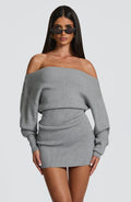 Sawyer Mini Dress - Light Grey - Napalia