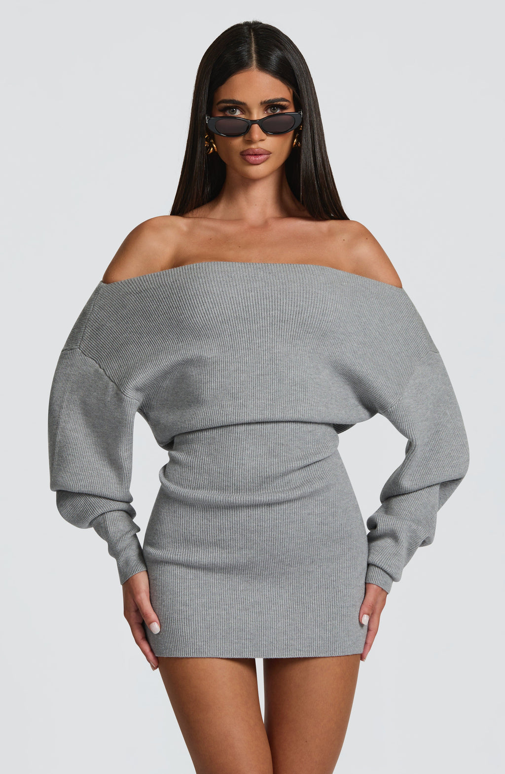 Sawyer Mini Dress - Light Grey - Napalia