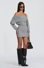 Sawyer Mini Dress - Light Grey - Napalia
