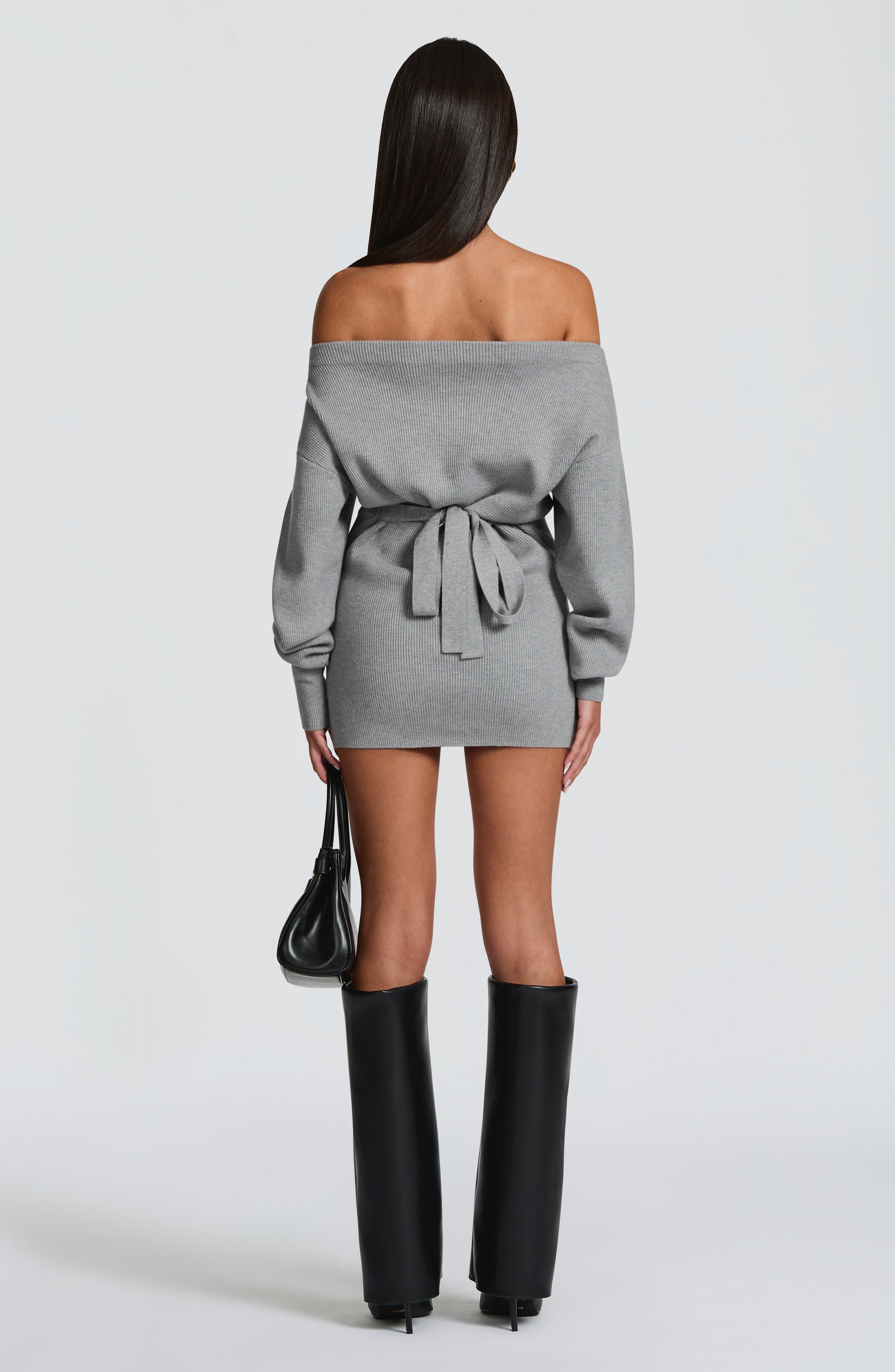 Sawyer Mini Dress - Light Grey - Napalia