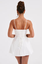 Sela Mini Dress - Ivory - Napalia