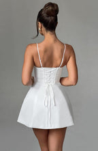 Sela Mini Dress - Ivory - Napalia