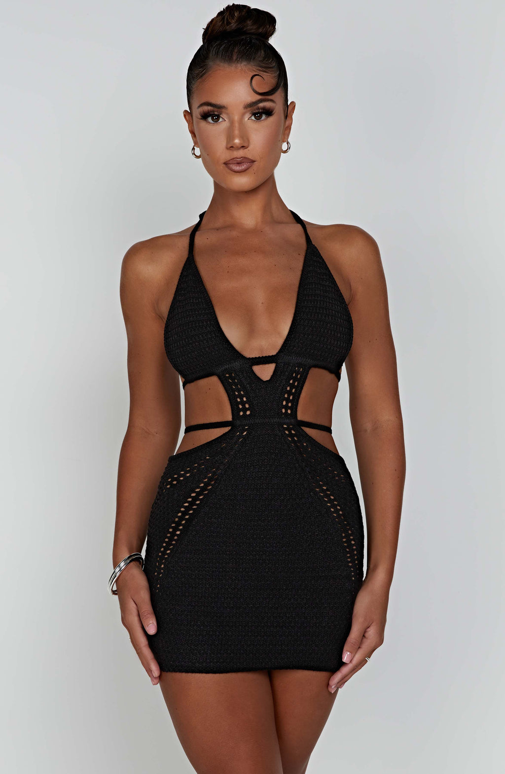 Selena Mini Dress - Black - Napalia