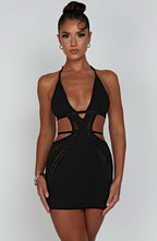 Selena Mini Dress - Black - Napalia