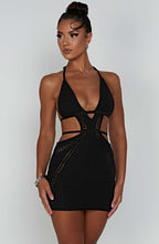 Selena Mini Dress - Black - Napalia