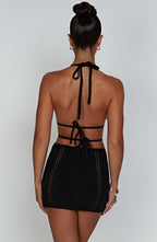 Selena Mini Dress - Black - Napalia