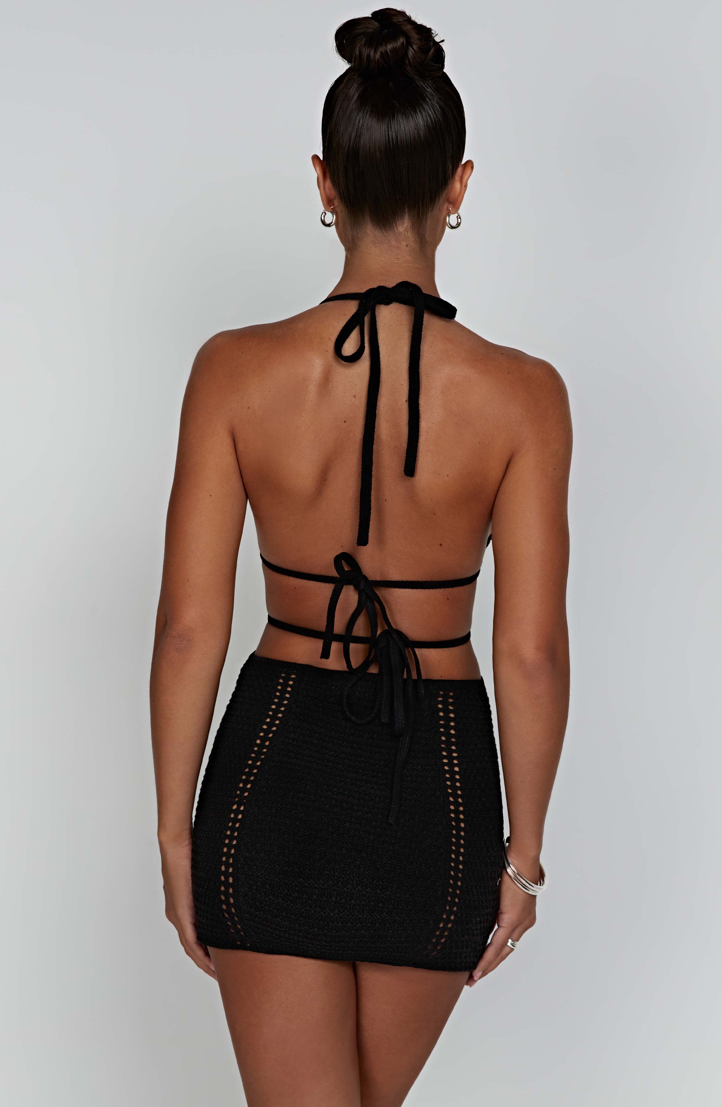 Selena Mini Dress - Black - Napalia