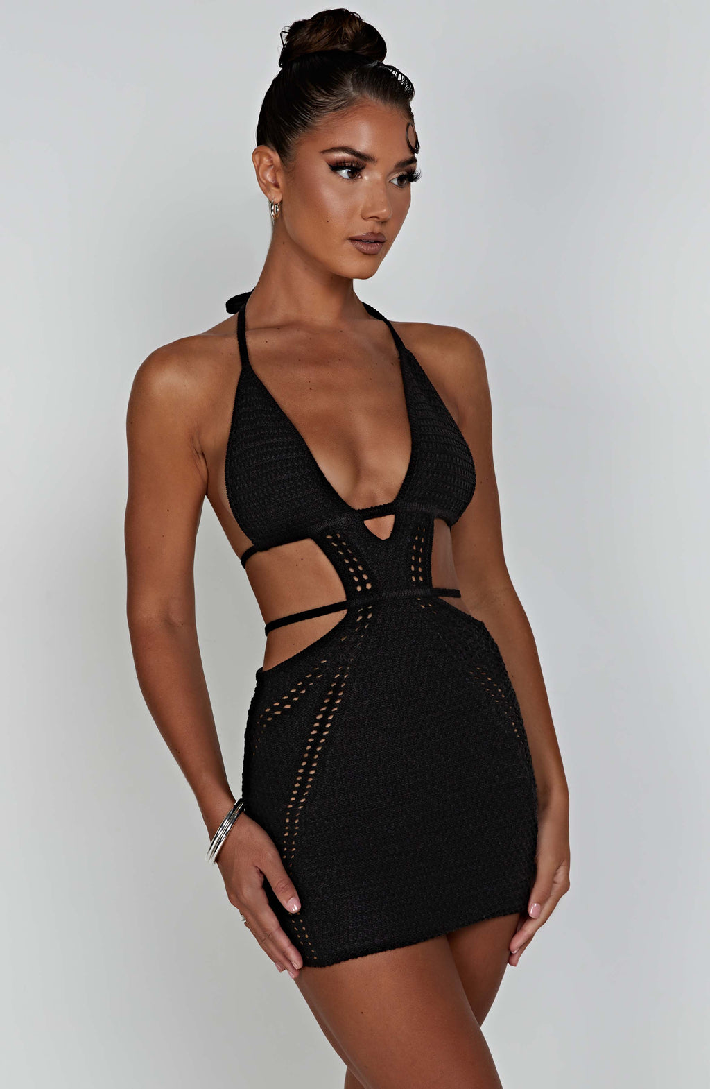 Selena Mini Dress - Black - Napalia