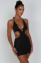 Selena Mini Dress - Black - Napalia