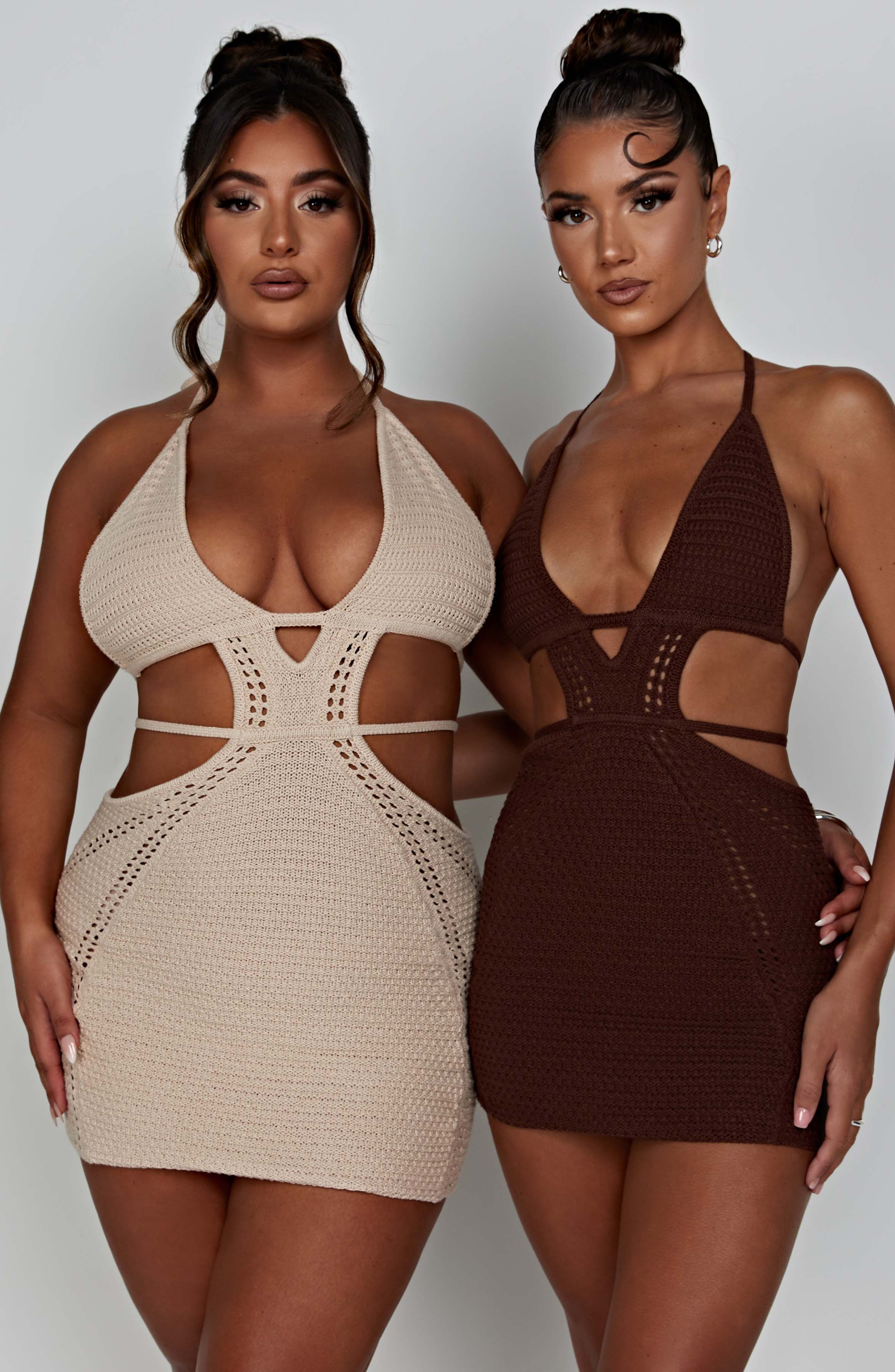 Selena Mini Dress - Cream - Napalia