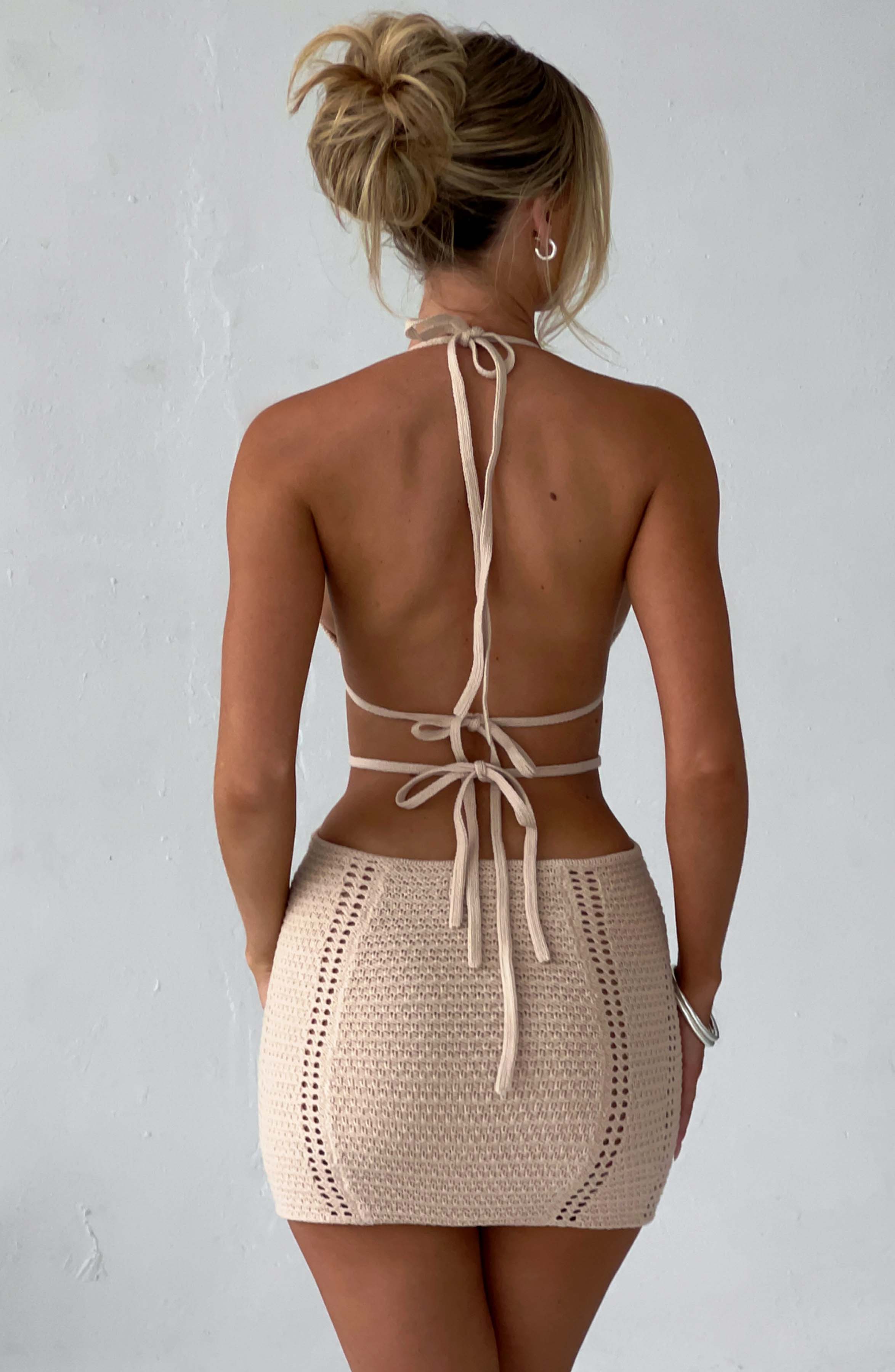 Selena Mini Dress - Cream - Napalia