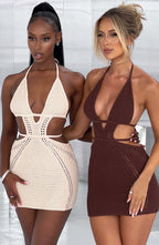 Selena Mini Dress - Cream - Napalia