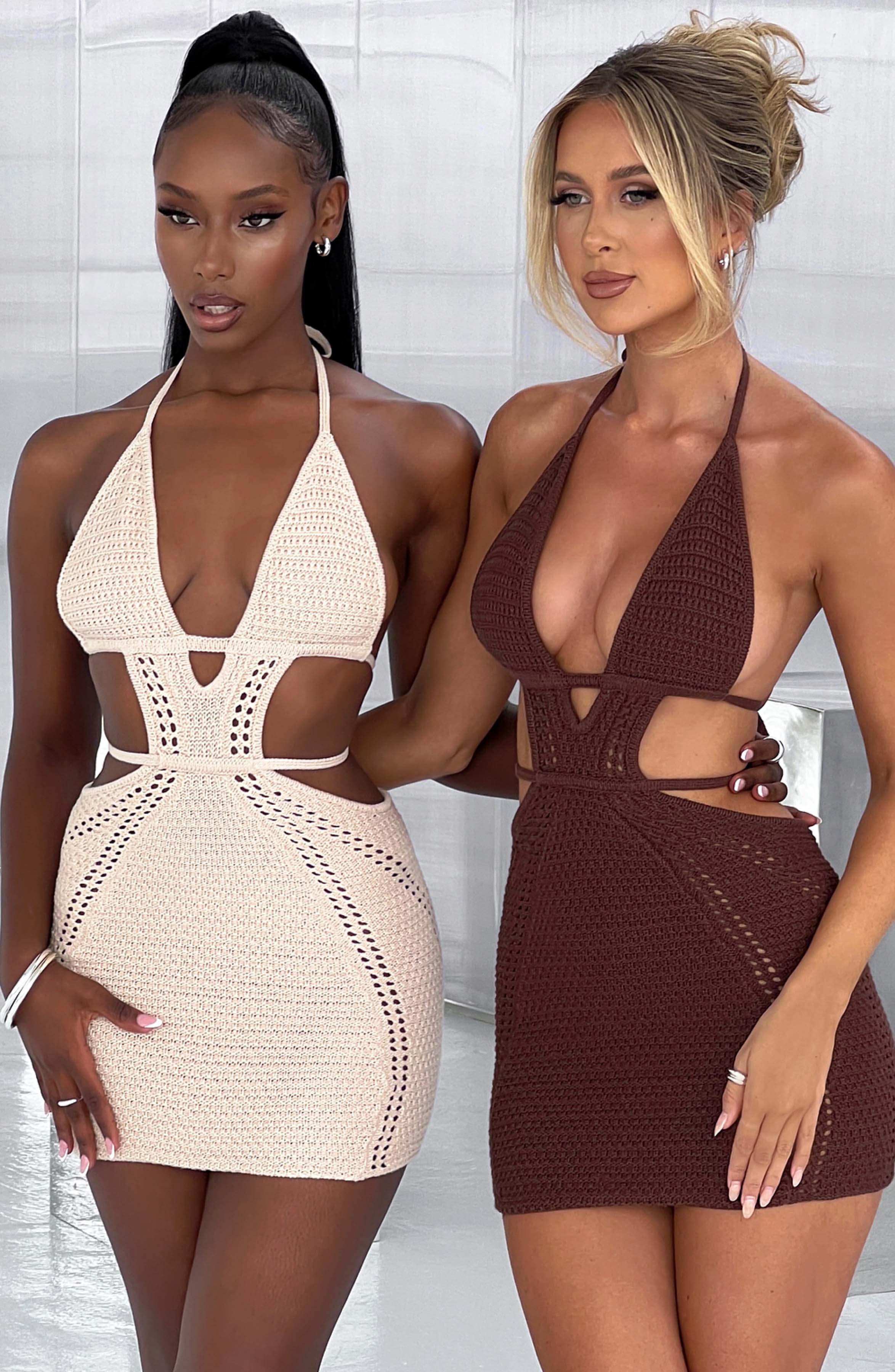 Selena Mini Dress - Cream - Napalia