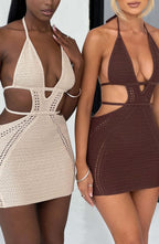 Selena Mini Dress - Cream - Napalia