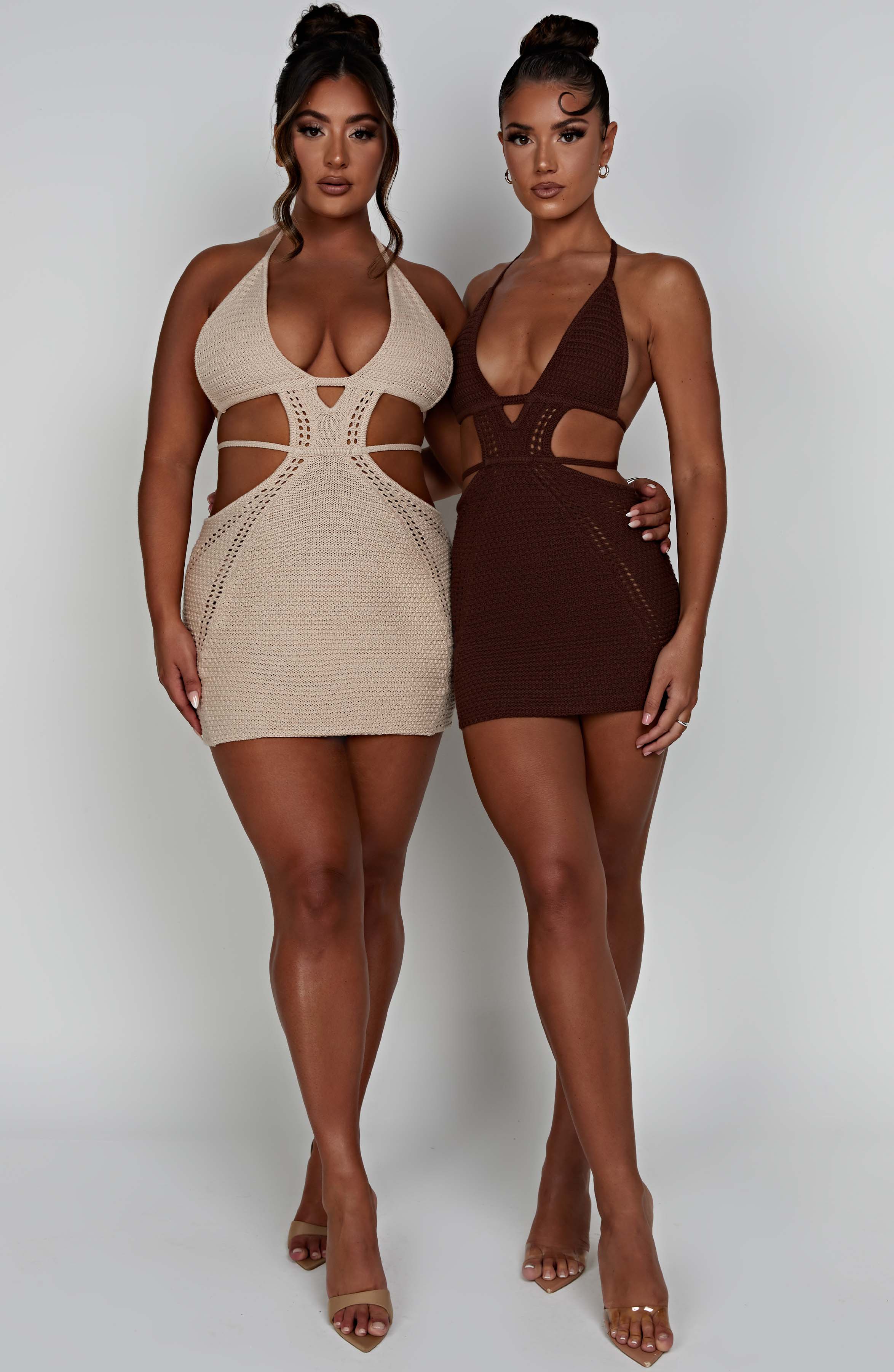Selena Mini Dress - Cream - Napalia