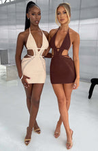 Selena Mini Dress - Cream - Napalia