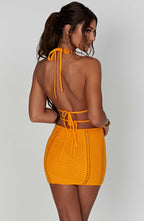 Selena Mini Dress - Tangerine - Napalia