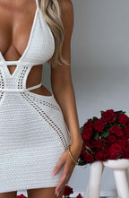 Selena Mini Dress - White - Napalia
