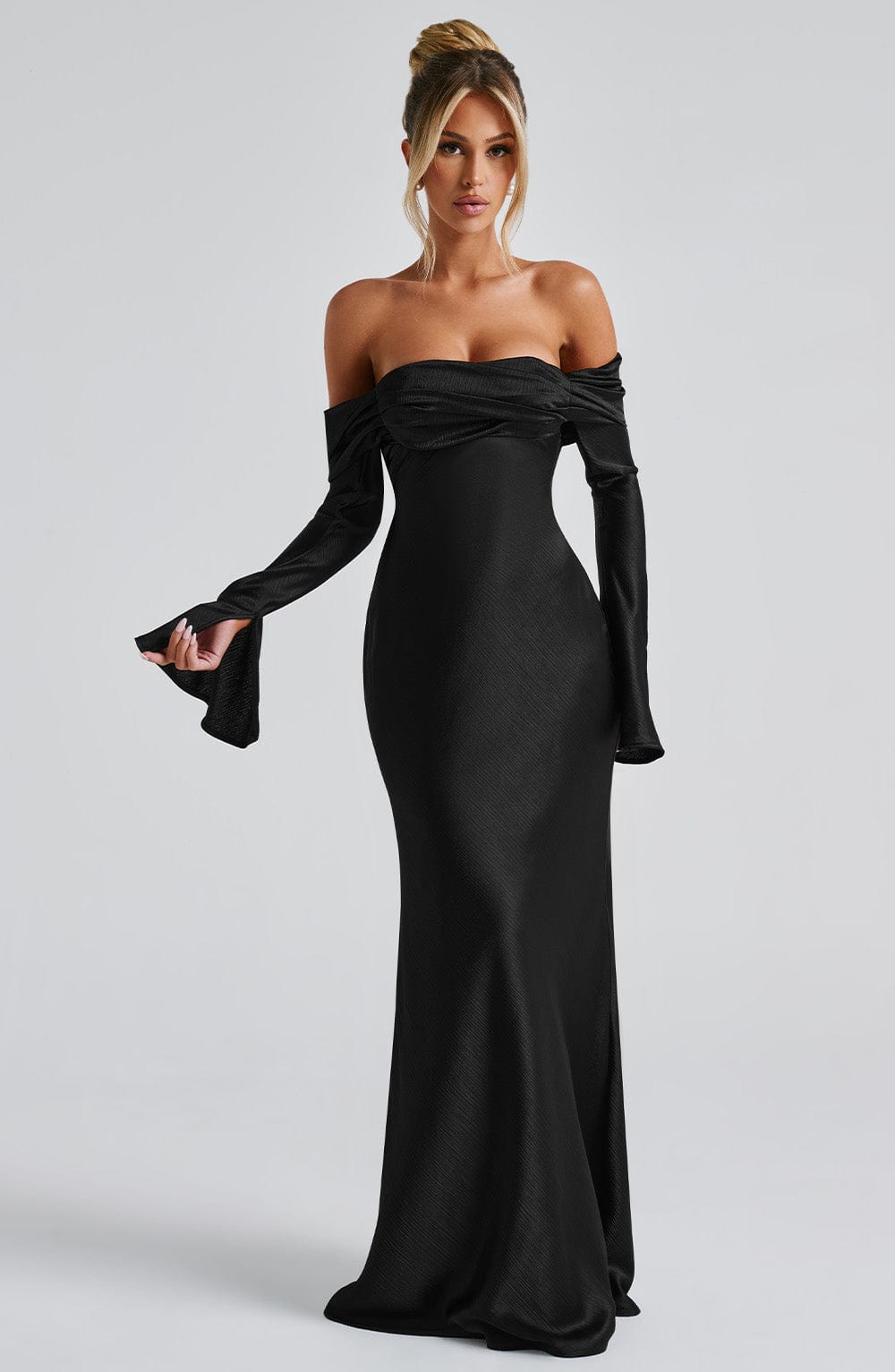 Selene Maxi Dress - Black - Napalia