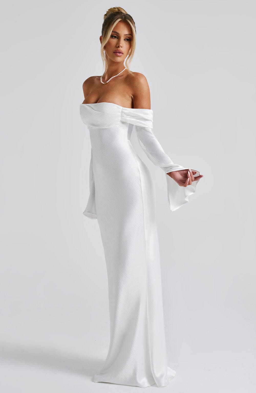 Selene Maxi Dress - Ivory - Napalia