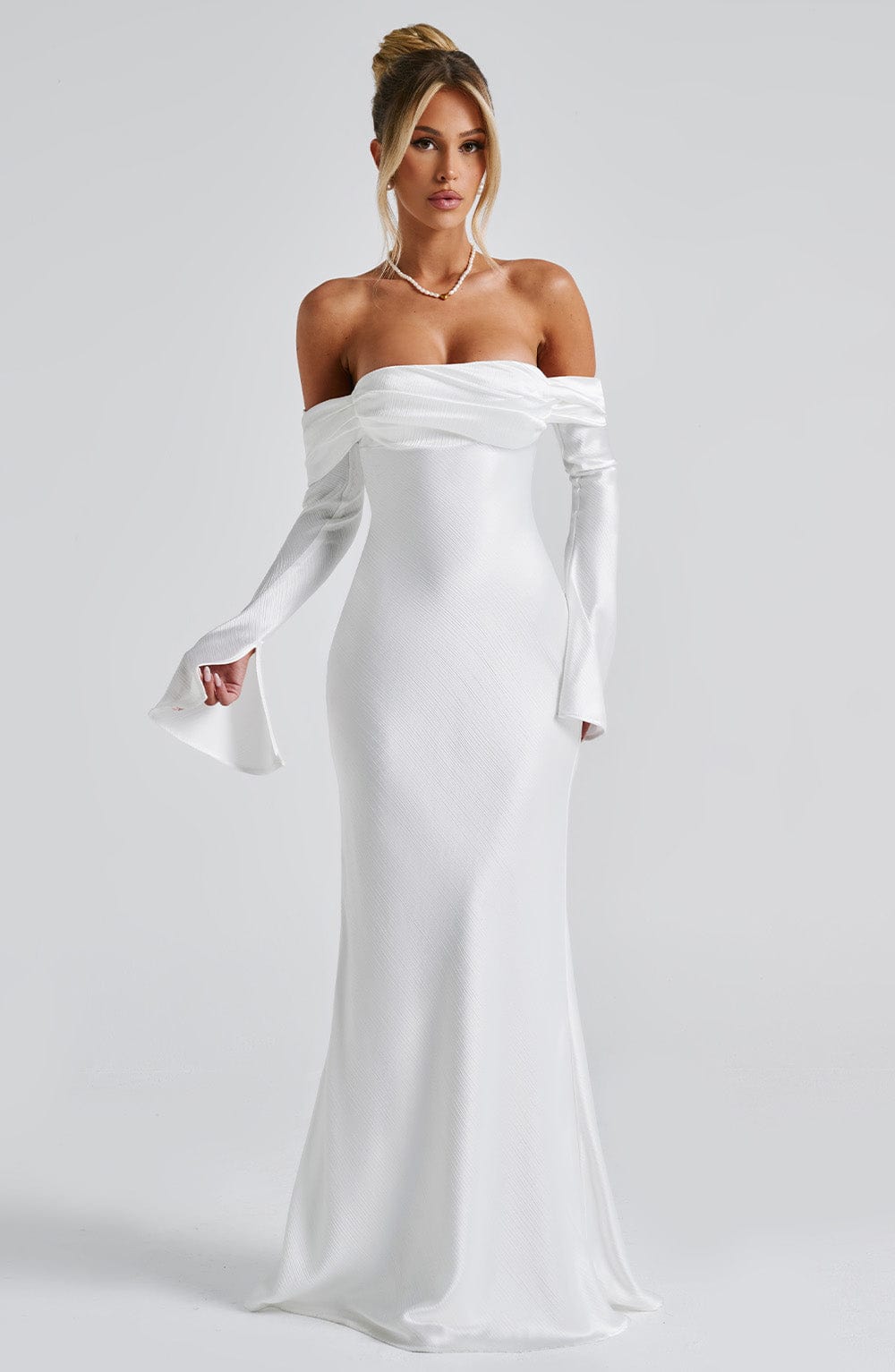 Selene Maxi Dress - Ivory - Napalia