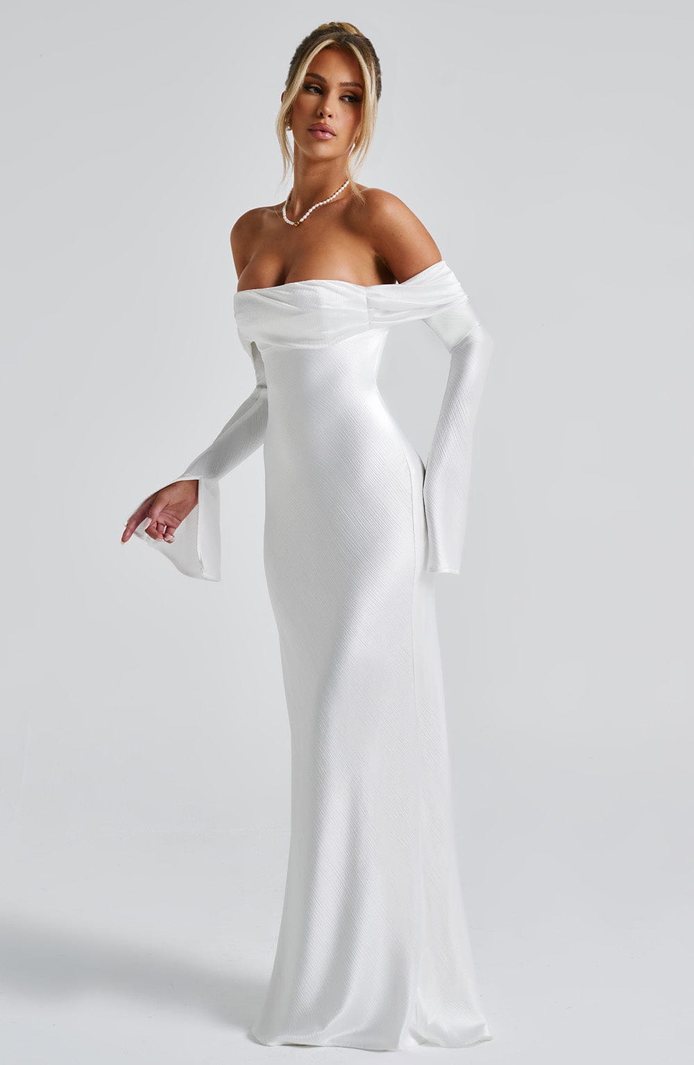 Selene Maxi Dress - Ivory - Napalia