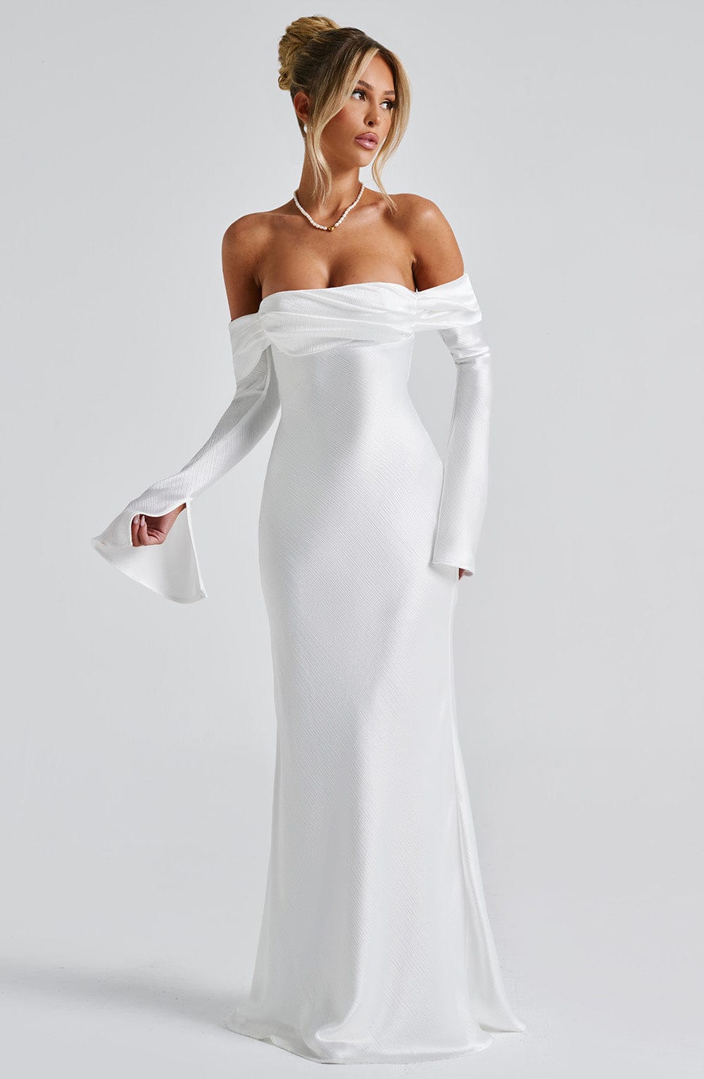 Selene Maxi Dress - Ivory - Napalia