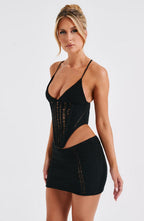 Selma Mini Skirt - Black - Napalia