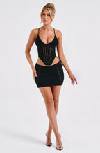Selma Mini Skirt - Black - Napalia