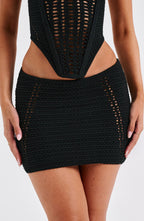Selma Mini Skirt - Black - Napalia