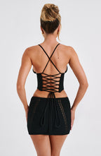Selma Mini Skirt - Black - Napalia