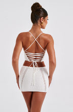 Selma Mini Skirt - White - Napalia