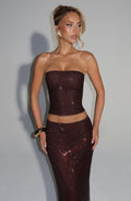 Serena Top - Plum Brown - Napalia