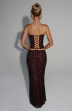 Serena Top - Plum Brown - Napalia