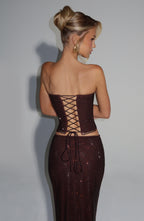 Serena Top - Plum Brown - Napalia